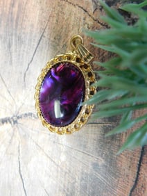 ABALONE PENDANT ROCK STONE LAPIDARY SPECIMEN