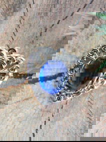 ABALONE HEART PENDANT ROCK STONE LAPIDARY SPECIMEN