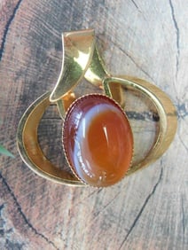 BANDED AGATE ROCK STONE LAPIDARY SPECIMEN