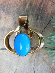 TURQUOISE PENDANT ROCK STONE LAPIDARY SPECIMEN