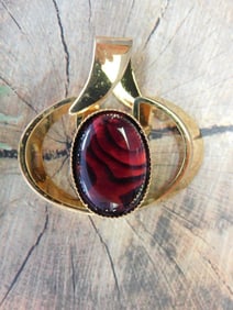 ABALONE PENDANT ROCK STONE LAPIDARY SPECIMEN