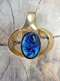 ABALONE PENDANT ROCK STONE LAPIDARY SPECIMEN