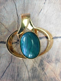 MALACHITE PENDANT ROCK STONE LAPIDARY SPECIMEN