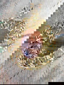 BANDED CARNELIAN PENDANT ROCK STONE LAPIDARY SPECIMEN