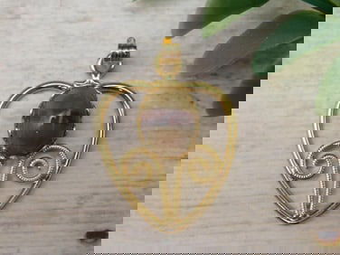 GENUINE STONE HEART PENDANT ROCK STONE LAPIDARY SPECIMEN