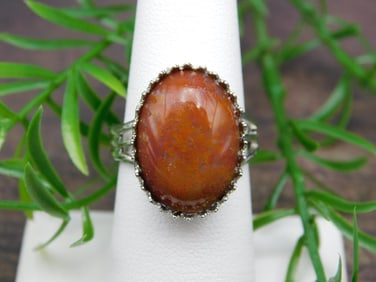 RED JASPER RING ROCK STONE LAPIDARY SPECIMEN
