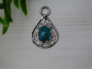 TURQUOISE PENDANT ROCK STONE LAPIDARY SPECIMEN
