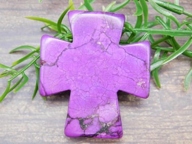 TURQUENITE CROSS ROCK STONE LAPIDARY SPECIMEN