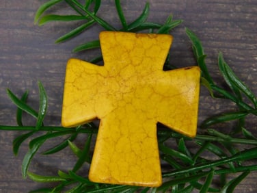 TURQUENITE CROSS ROCK STONE LAPIDARY SPECIMEN