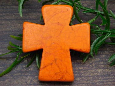 TURQUENITE CROSS ROCK STONE LAPIDARY SPECIMEN