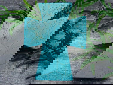 TURQUENITE CROSS ROCK STONE LAPIDARY SPECIMEN