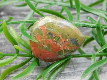 UNAKITE CABOCHON ROCK STONE LAPIDARY SPECIMEN