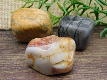 MIXED AGATE LOT ROCK STONE LAPIDARY SPECIMEN