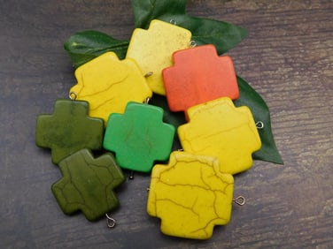 STONE CROSS PENDANTS ROCK STONE LAPIDARY SPECIMEN