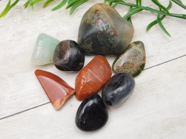 MIXED AGATE LOT ROCK STONE LAPIDARY SPECIMEN