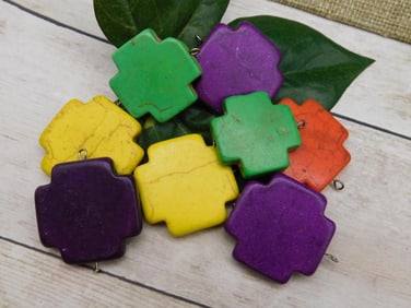 STONE CROSS PENDANTS ROCK STONE LAPIDARY SPECIMEN