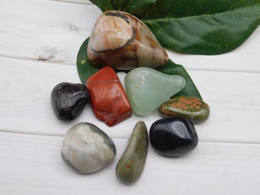 MIXED AGATE LOT ROCK STONE LAPIDARY SPECIMEN