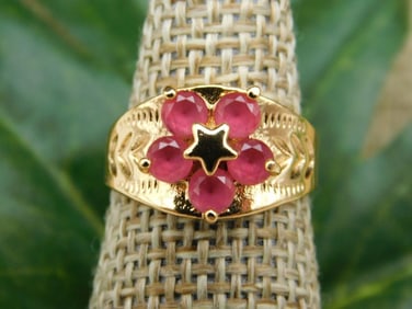 GENUINE STONE RING SIZE 4