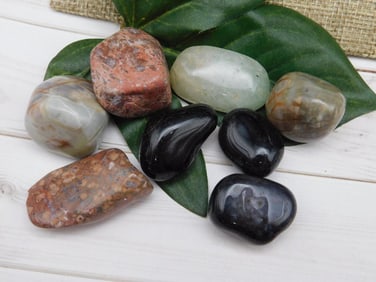 MIXED AGATE LOT ROCK STONE LAPIDARY SPECIMEN