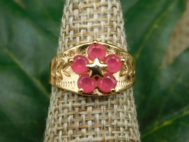 GENUINE STONE RING SIZE 4