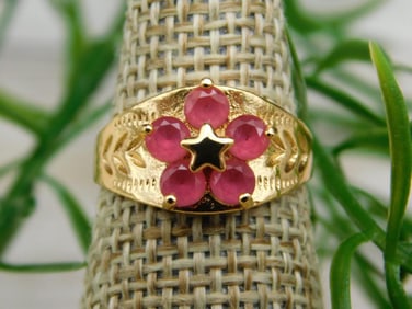 GENUINE STONE RING SIZE 5