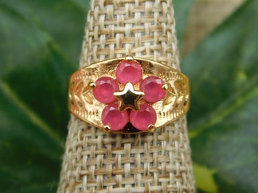 GENUINE STONE RING SIZE 4