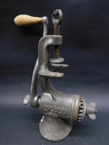 VINTAGE MEAT GRINDER SWEDISH ANTIQUE KITCHEN TOOL