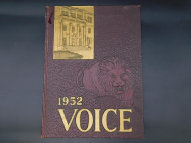 1952 VOICE YEARBOOK FROM BRIDGEPORT CONNECTICUT VINTAGE ANTIQUE