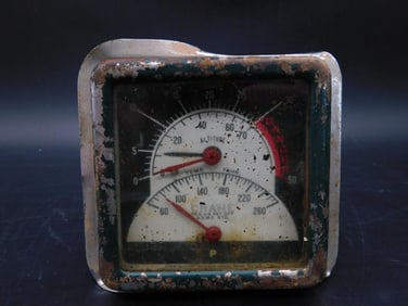 CRANE PRESSURE GAUGE VINTAGE AUTOMOBILIA ANTIQUE