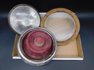 MIXED LIGHTS VINTAGE AUTOMOBILIA ANTIQUE