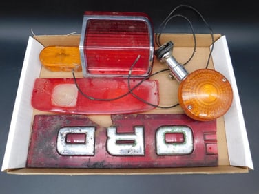 MIXED LIGHTS VINTAGE AUTOMOBILIA ANTIQUE