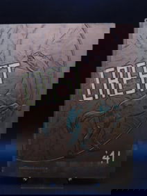 1941 CREST YEARBOOK PEORIA HIGH SCHOOL VINTAGE ANTIQUE