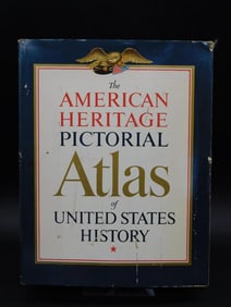 1966 THE AMERICAN HERITAGE PICTORIAL ATLAS OF UNITED STATES HISTORY VINTAGE ANTIQUE