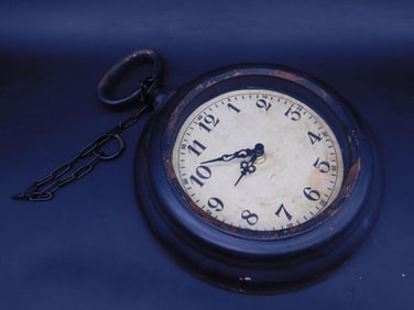 DECORATIVE POCKET WATCH WALL CLOCK VINTAGE ANTIQUE