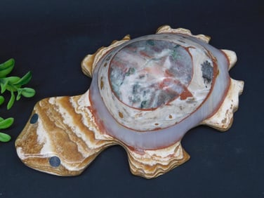 STONE TURTLE ROCK STONE LAPIDARY SPECIMEN