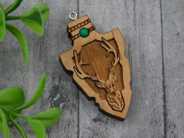 WOODEN DEER PENDANT