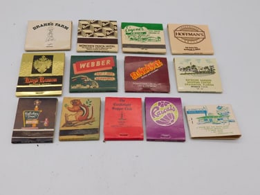 ADVERTISING MATCHBOOKS VINTAGE ANTIQUE