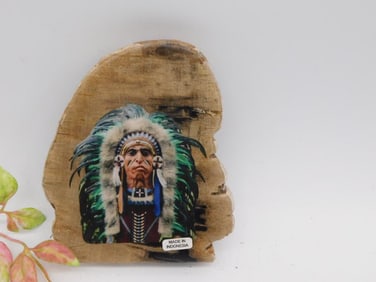 PETRIFIED WOOD SLAB WITH CHIEF ROCK STONE LAPIDARY SPECIMEN