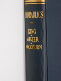 1941 HYDRAULICS BOOK BY KING WISLER WOODBURN VINTAGE ANTIQUE