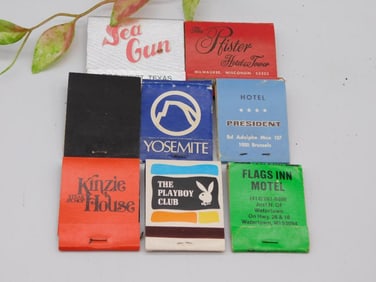 VINTAGE ADVERTISING MATCHBOOKS ANTIQUE