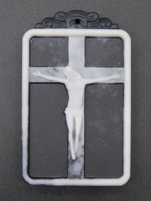 TAI CHI JASPER JESUS PENDANT ROCK STONE LAPIDARY SPECIMEN