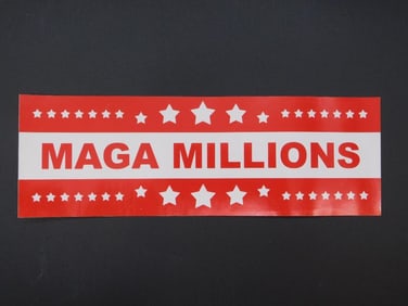MAGA MILLIONS DONALD TRUMP BUMPER STICKER