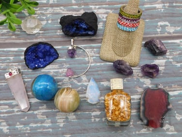 MIXED LOT ROCK STONE LAPIDARY SPECIMEN