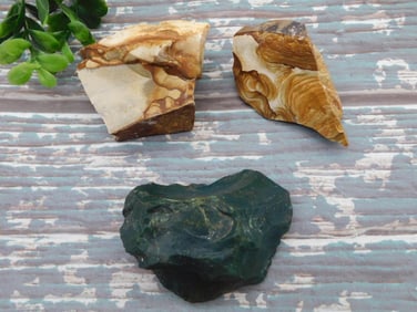 MIXED ROUGH LOT ROCK STONE LAPIDARY SPECIMEN