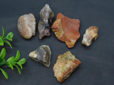 MIXED ROUGH LOT ROCK STONE LAPIDARY SPECIMEN