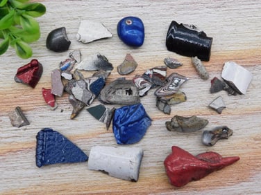 FORDITE MOTOR CITY AGATE ROCK STONE LAPIDARY SPECIMEN