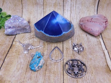 MIXED LOT ROCK STONE LAPIDARY SPECIMEN