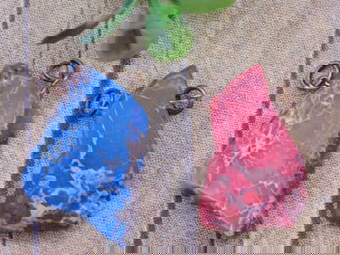 IMPRESSION JASPER PENDANTS ROCK STONE LAPIDARY SPECIMEN