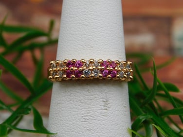 GENUINE STONE RING SIZE 6