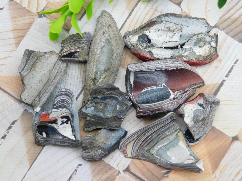 FORDITE MOTOR CITY AGATE ROCK STONE LAPIDARY SPECIMEN: FORDITE MOTOR CITY AGATE ROCK STONE LAPIDARY SPECIMEN